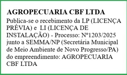 foto Not&iacute;cia Novo Progresso