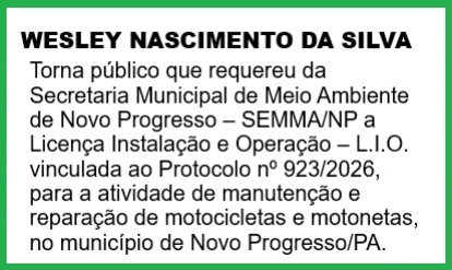 foto Not&iacute;cia Novo Progresso