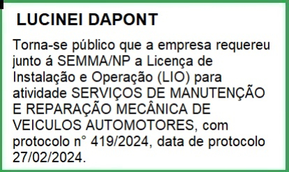 foto Notícia Novo Progresso