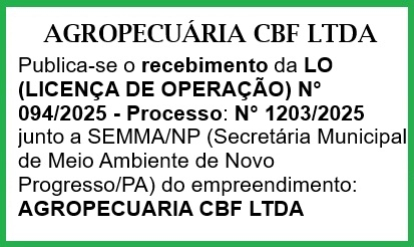 foto Not&iacute;cia Novo Progresso