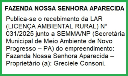 foto Not&iacute;cia Novo Progresso